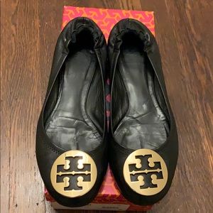Tory burch black flats